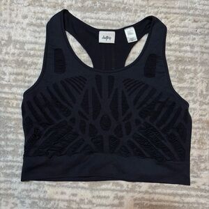 Daytrip Black Textured Sports Bra